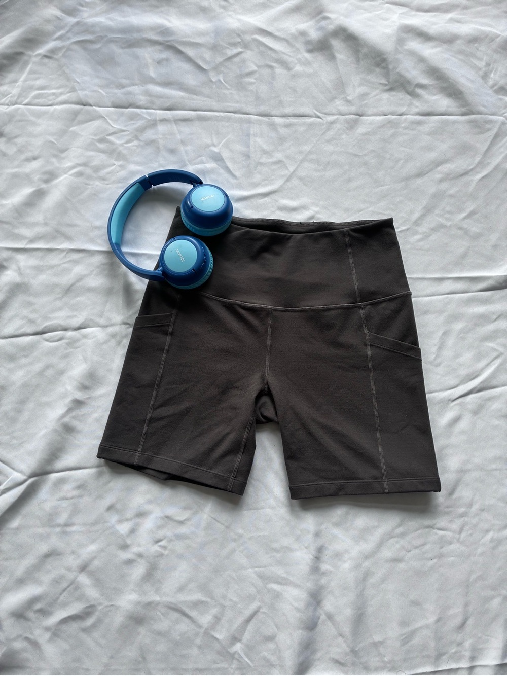 Soft Gray Zella Bike Shorts